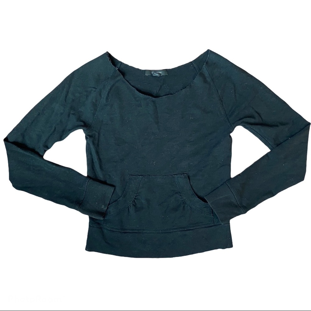 🌟3/$15🌟 Express raw hem French terry sweatshirt